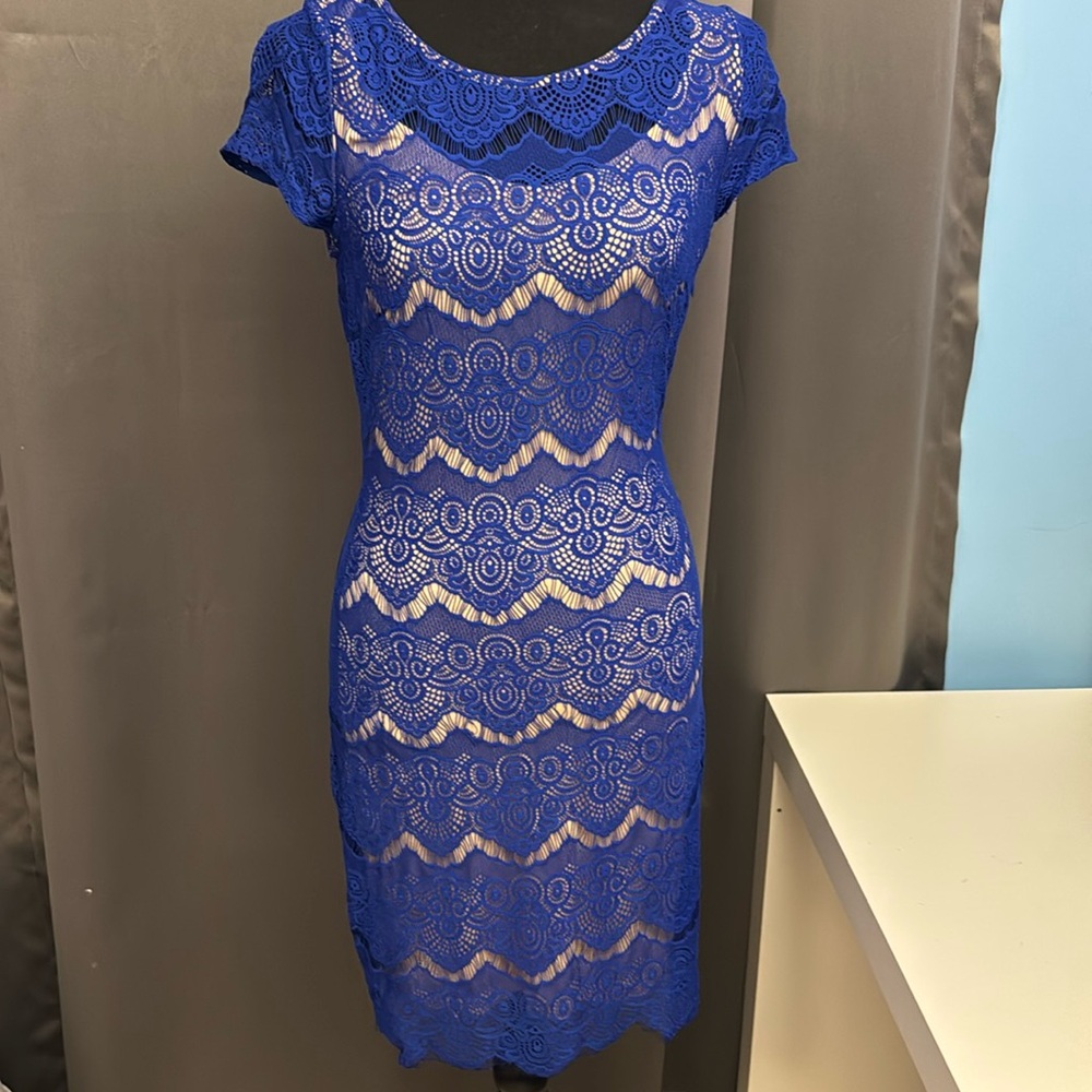 Blue BEBE dress medium